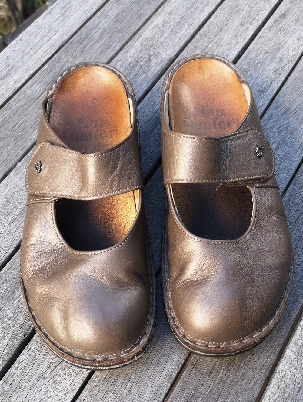 Finn Comfort leather slip-ons